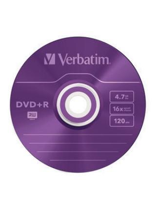 Verbatim DVD+R диск 4.7Gb 16x DLP Colour, 5шт, Slim Case Verbatim DVD+R диск 4.7Gb 16x DLP Colour, 5шт, Slim Case