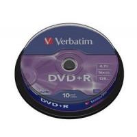 Verbatim DVD+R диск 4.7Gb 16x DLP Matt Silver, по 10 шт. CakeBox