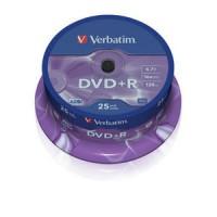 Verbatim DVD+R диск 4.7Gb 16x DLP Matt Silver, по 25 шт. CakeBox