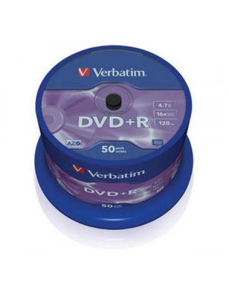 Verbatim DVD+R диск 4.7Gb 16x DLP Matt Silver, по 50 шт. CakeBox Verbatim DVD+R диск 4.7Gb 16x DLP Matt Silver, по 50 шт. CakeBox