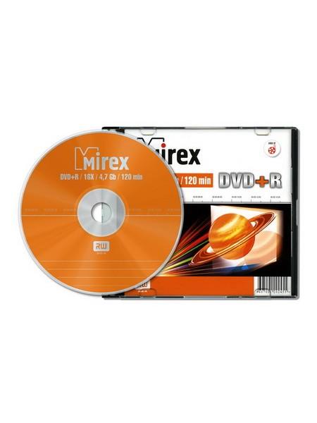 Mirex DVD+R диск 4.7 Гб 16х, Slim Case Mirex DVD+R диск 4.7 Гб 16х, Slim Case
