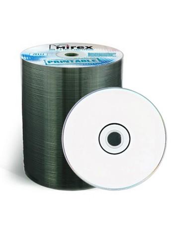 MIREX DVD+R диск 4.7 Гб 16х Printable inkjet (полная заливка), по 100 шт. в пленке