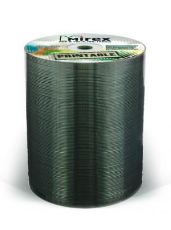 MIREX DVD-R диск 4.7 Гб 16х Printable inkjet (полная заливка), по 100 шт. в пленке