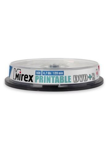 MIREX DVD+R диск 4.7 Гб 16х Printable inkjet, по 10 шт. CakeBox