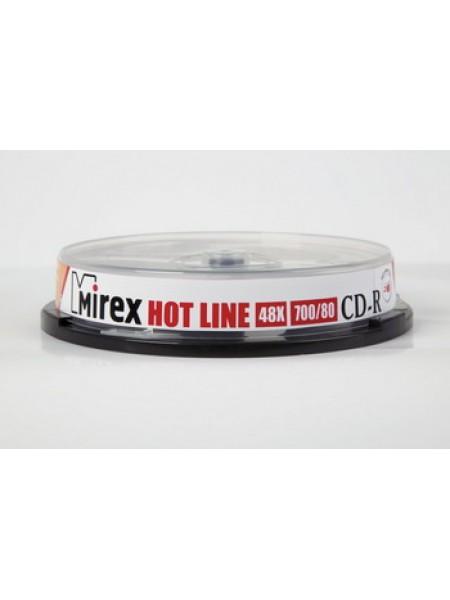 Mirex CD-R HOTLINE диск 700Mb 48х, по 10 шт. CakeBox Mirex CD-R HOTLINE диск 700Mb 48х, по 10 шт. CakeBox