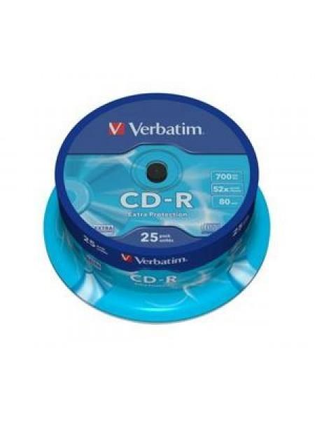 Verbatim CD-R диск 700Mb 52х DL Extra Protection, по 25 шт. CakeBox Verbatim CD-R диск 700Mb 52х DL Extra Protection, по 25 шт. CakeBox