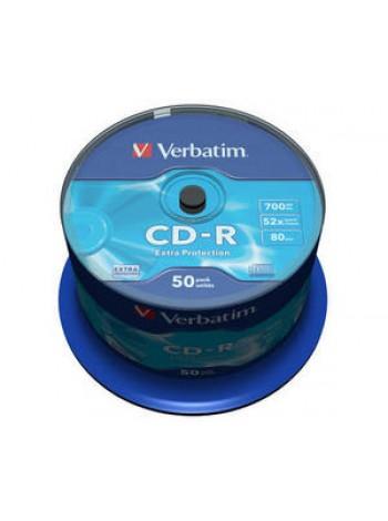 Verbatim CD-R диск 700Mb 52х DL Extra Protection, по 50 шт. CakeBox