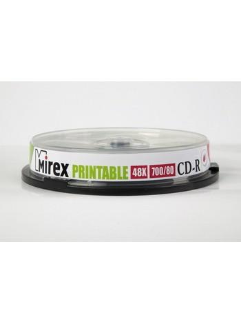 Mirex CD-R диск 700Mb 48х Printable inkjet (полная заливка), по 10 шт. CakeBox