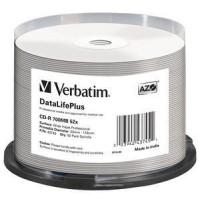 Verbatim CD-R диск 700Mb 52х DL+ Wide Printable, по 50 шт. CakeBox