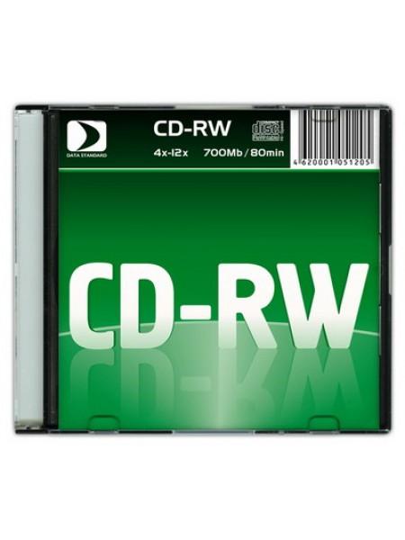 Data Standard CD-RW диск 700 Mb 12х Slim Case Data Standard CD-RW диск 700 Mb 12х Slim Case