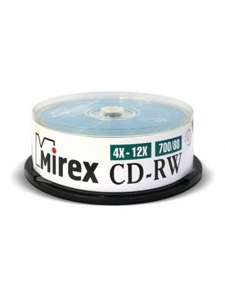 Mirex CD-RW диск 700 Mb 12х по 25 шт. CakeBox Mirex CD-RW диск 700 Mb 12х по 25 шт. CakeBox