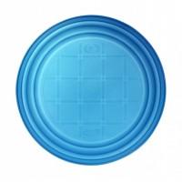 Тарелка пластиковая одноразовая, d 165мм, синяя, 100 шт/уп