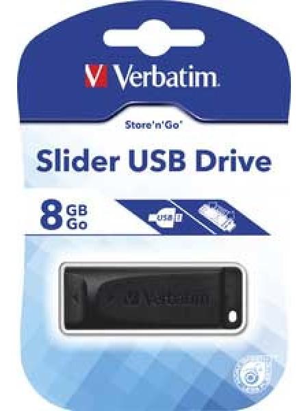 Verbatim 8Gb USB FlashDrive Slider Verbatim 8Gb USB FlashDrive Slider