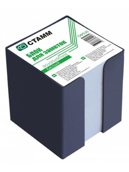 СТАММ Блок для заметок  9*9*9 белый в пластбоксе черном