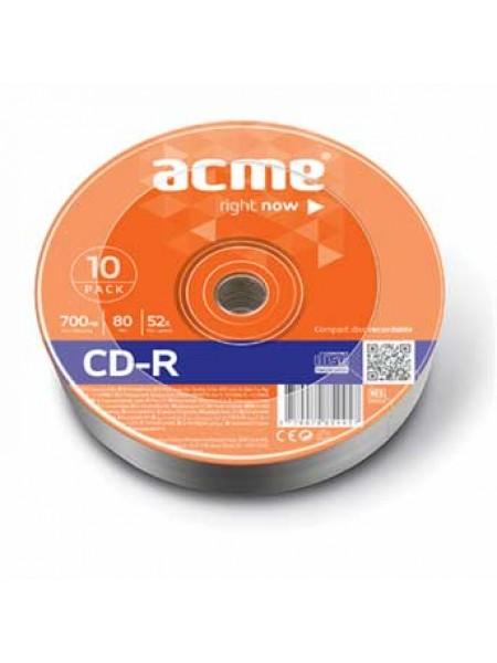 Acme CD-R диск 700Mb 52х, по 10 шт. в пленке Acme CD-R диск 700Mb 52х, по 10 шт. в пленке