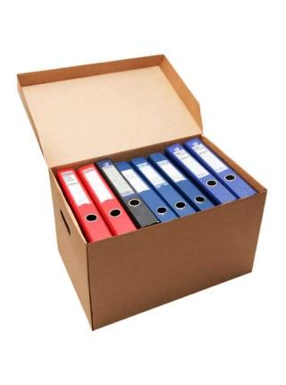 KOROBOFF Архивный короб из трехслойного гофрированного картона (450х340х295), бурый KOROBOFF Архивный короб из трехслойного гофрированного картона (450х340х295), бурый