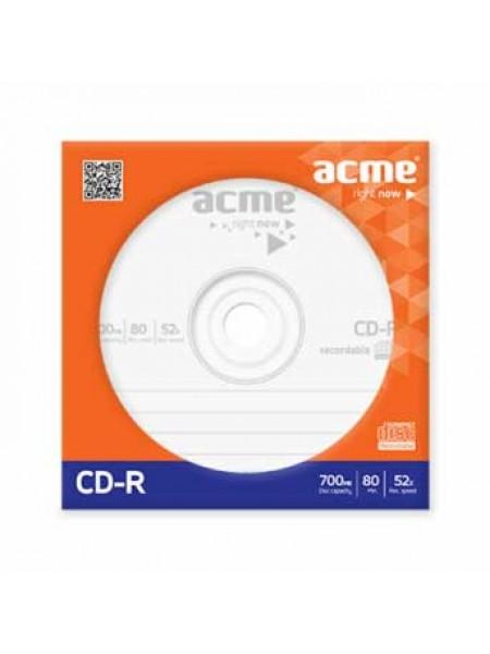 Acme CD-R диск 700Mb 52х в бумажном конверте с окном