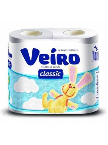 Туалетная бумага 2-х слойная Veiro Classic ( 4 шт в упак)