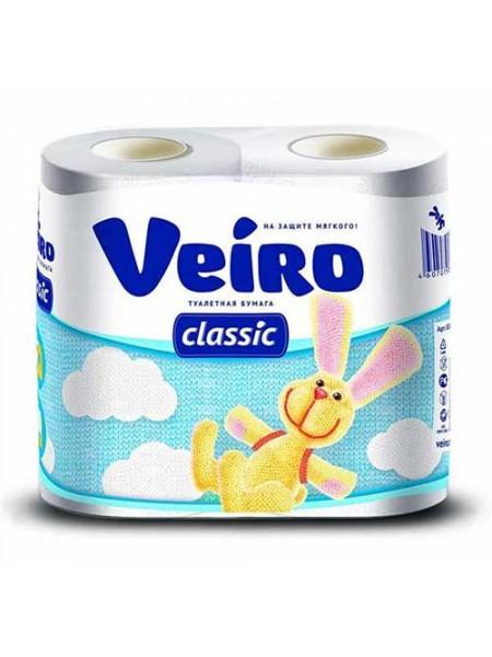 Туалетная бумага 2-х слойная Veiro Classic ( 4 шт в упак)