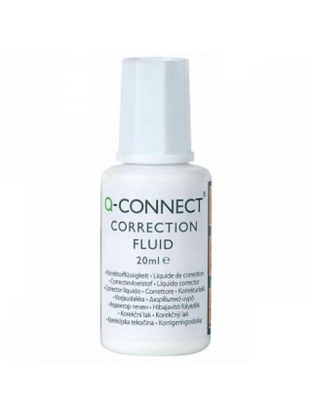 Q-CONNECT Корректирующая жидкость 20 мл, на спиртовой основе, с кисточкой