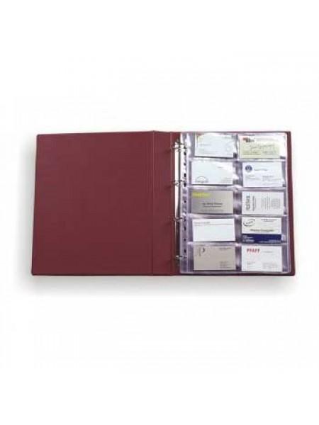 Panta Plast Визитница "Винил" на кольцах А4 на 400 визиток