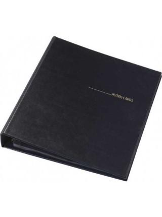 Panta Plast Визитница "Винил" на кольцах А4 на 400 визиток