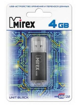 Mirex 4Gb USB FlashDrive UNIT BLACK, металлический корпус Mirex 4Gb USB FlashDrive UNIT BLACK, металлический корпус