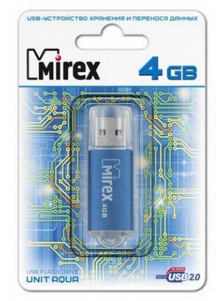 Mirex 4Gb USB FlashDrive UNIT AQUA, металлический корпус Mirex 4Gb USB FlashDrive UNIT AQUA, металлический корпус