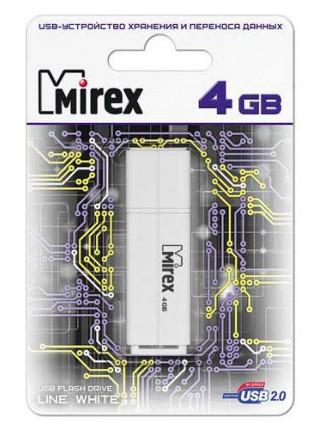 Mirex 4Gb USB FlashDrive LINE WHITE Mirex 4Gb USB FlashDrive LINE WHITE
