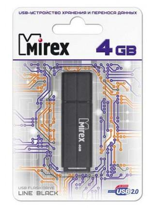 Mirex 4Gb USB FlashDrive LINE BLACK Mirex 4Gb USB FlashDrive LINE BLACK