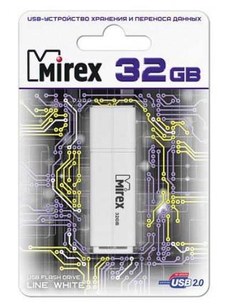 Mirex 32Gb USB FlashDrive LINE WHITE Mirex 32Gb USB FlashDrive LINE WHITE