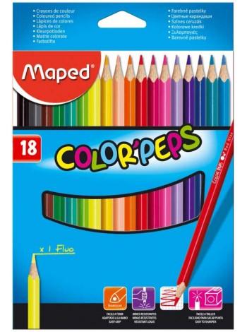 MAPED Цветные карандаши "Color Peps" 18 шт