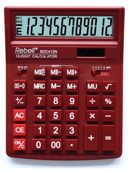 Rebell Калькулятор настольный 12-разрядный BDC412NRD BX