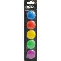 INDEX Набор магнитов, 30 мм, 5шт, в блистере арт. IMG30/5