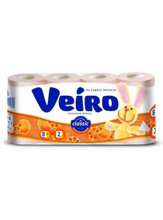Туалетная бумага 2-х слойная Veiro Classic ( 8 шт в упак)