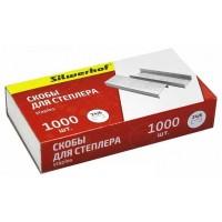 SILWERHOF Скобы для степлера №24/6, 1000шт/уп.