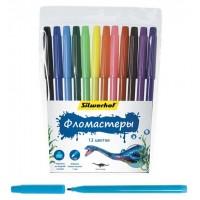 SILWERHOF Фломастеры 12 цв. Динозавры (1 мм)