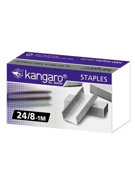 KANGARO Скобы для степлера №24/8, 1000шт/уп.