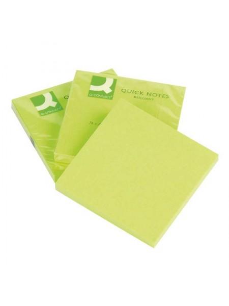 Q-CONNECT Бумага для заметок 76 х 76мм, 75 л, Neon Q-CONNECT Бумага для заметок 76 х 76мм, 75 л, Neon