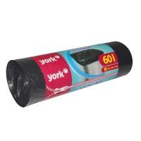 York Мешки для мусора  60л. 10шт/рулон, прочные