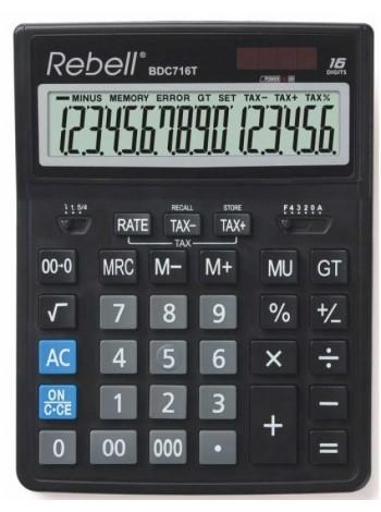 Rebell Калькулятор настольный 16-разрядный BDC 716T