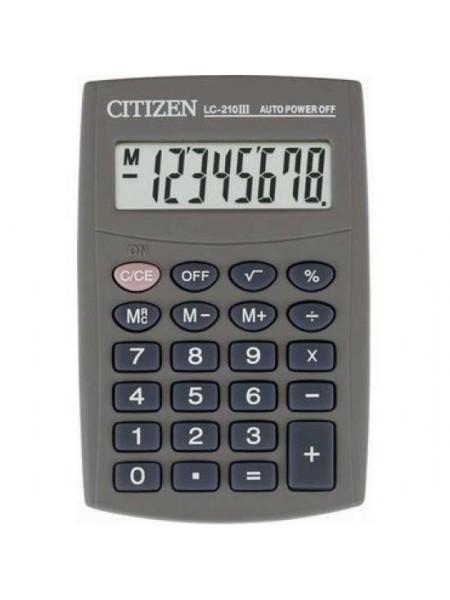 CITIZEN Калькулятор карманный 8-разрядный LC-210III CITIZEN Калькулятор карманный 8-разрядный LC-210III