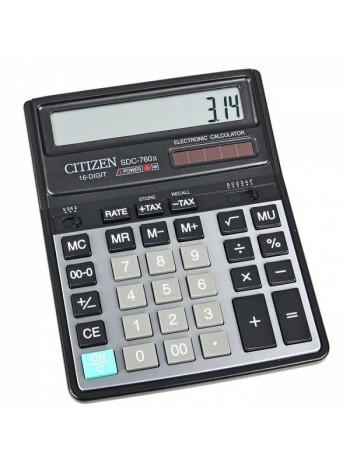 CITIZEN Калькулятор настольный 16-разрядный SDC-760N