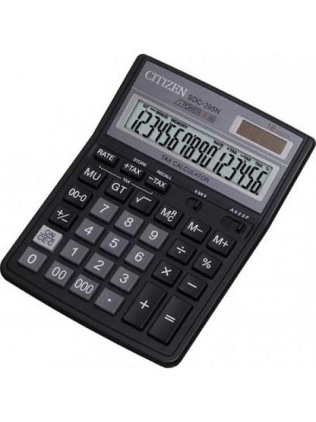 CITIZEN Калькулятор настольный 16-разрядный SDC-395N