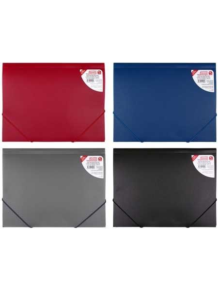 SPONSOR Папка пластиковая на резинке, А4, 15 мм, толщина пластика 0,4 мм, ассорти