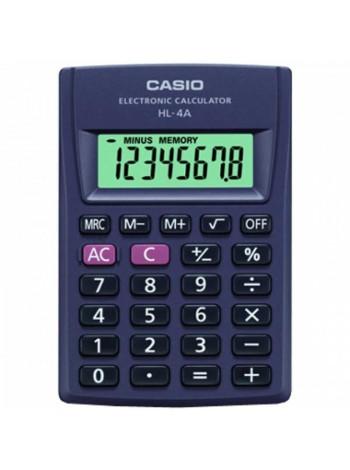 Casio Калькулятор карманный  8-разрядный  HL-4A-S-EP