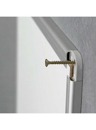 2x3 Белая доска, полимер, в рамке ALU23  60 х 90 см