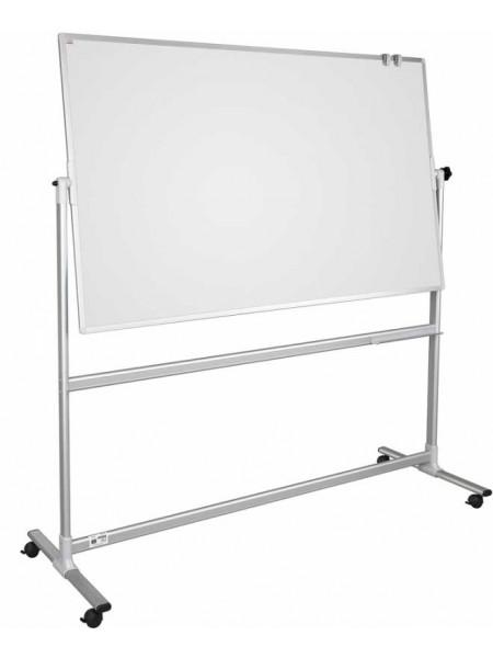 2x3 Доска магнитно-маркерная поворотная 120х180 см. мобильная, белая