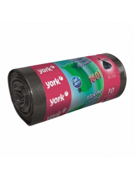 York Мешки для мусора 160л. 10шт/рулон, прочные York Мешки для мусора 160л. 10шт/рулон, прочные
