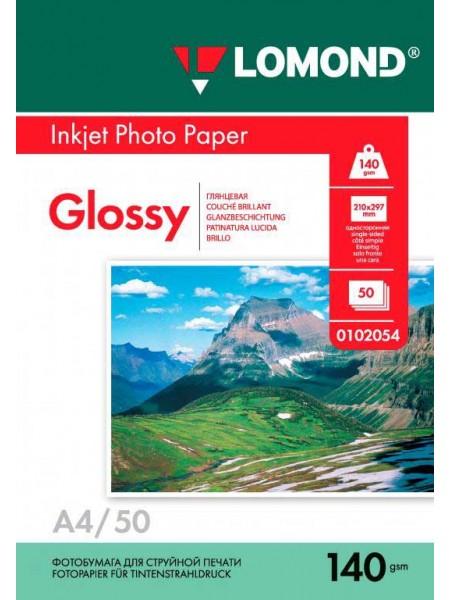 LOMOND Фотобумага глянцевая А4 (210 х 297) 140 г/м 50л. односторонняя LOMOND Фотобумага глянцевая А4 (210 х 297) 140 г/м 50л. односторонняя